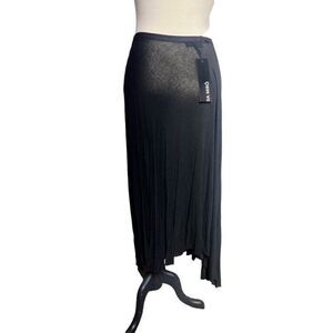 Bia Miro' NWT Black Cheesecloth Sheer Skirt High Low Size 2